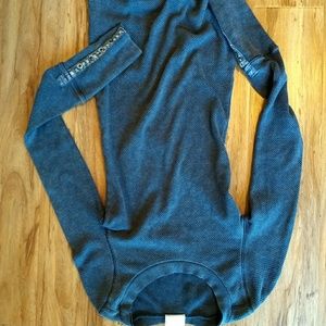 Free people gray long sleeve studded sleeves